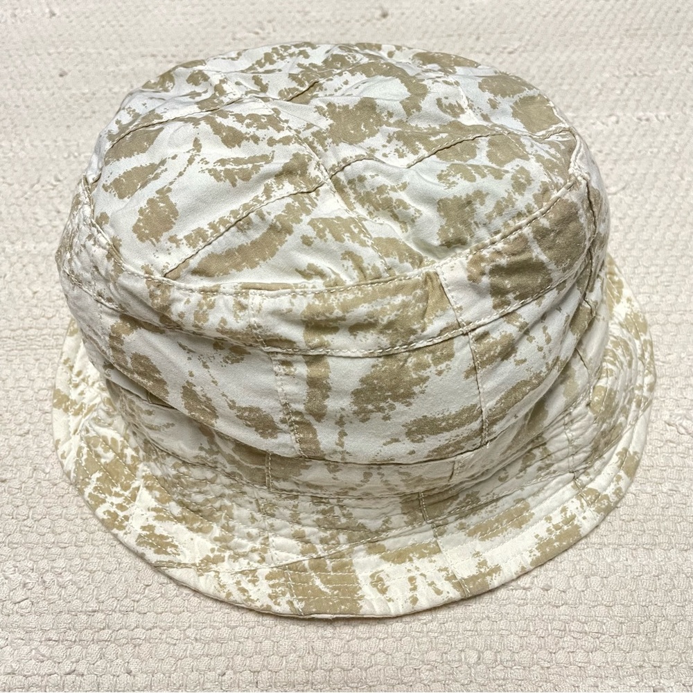 J. Crew Unisex Bucket Hat in color Off White/Tan Size M/L - Picture 2 of 9